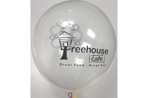 Clear Balloon with Black Ink